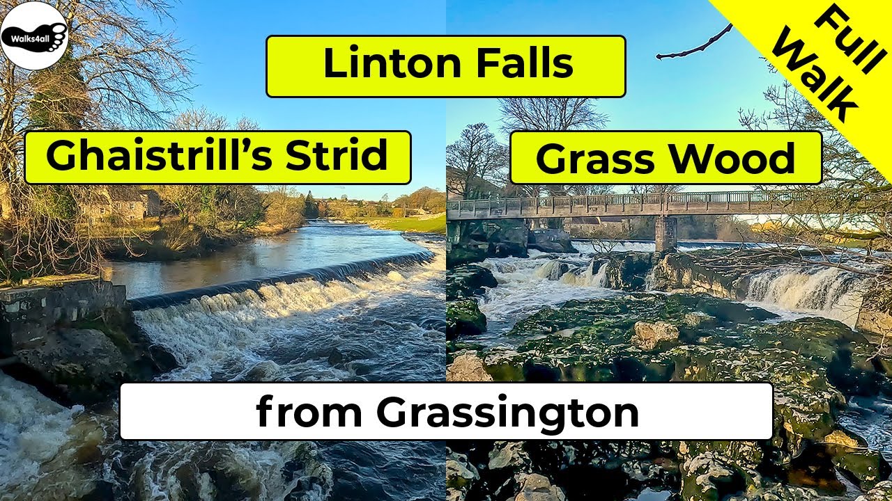 Video: Linton Falls, Ghaistrill's Strid and Grass Wood walk from Grassington