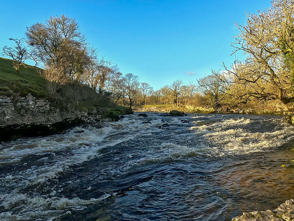 Looking upstream at Ghaistrill's Strid