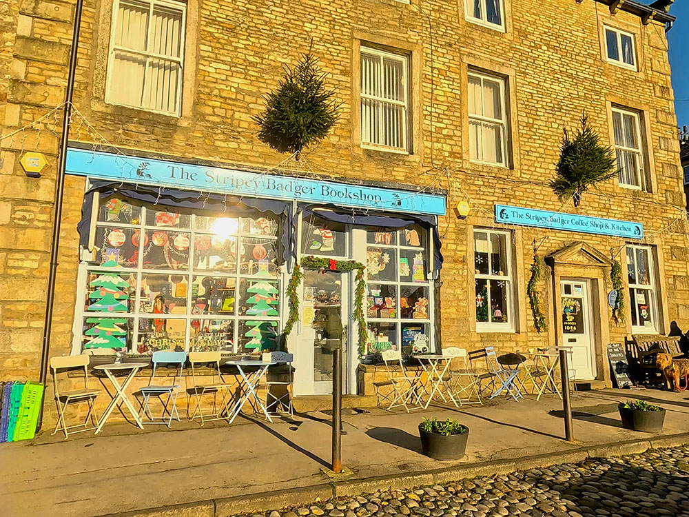 The Stripey Badger Bookshop and Coffee Shop in Grassington