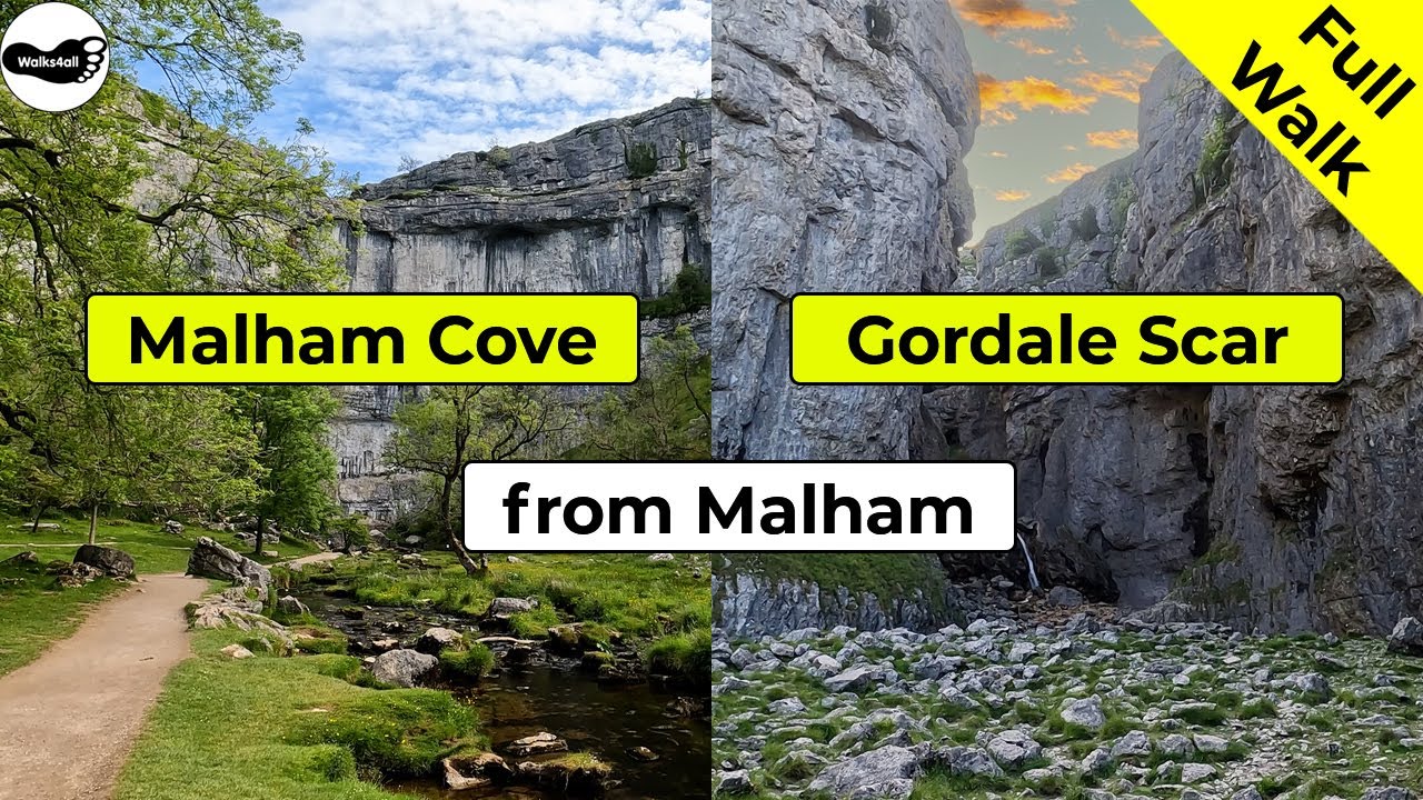 Video: Malham Cove, Gordale Scar and Janet's Foss walk from Malham