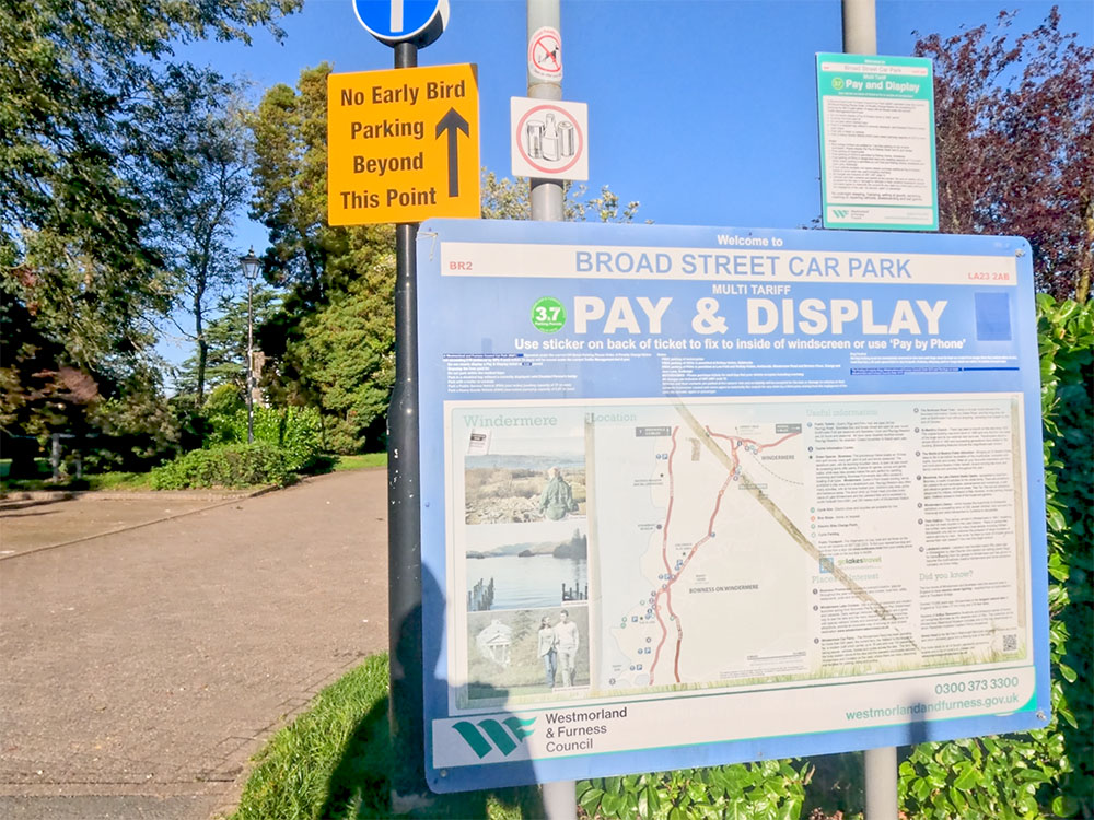 Broad Street Car Park in Windermere