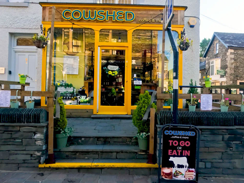 The Cowshed cafe in Windermere