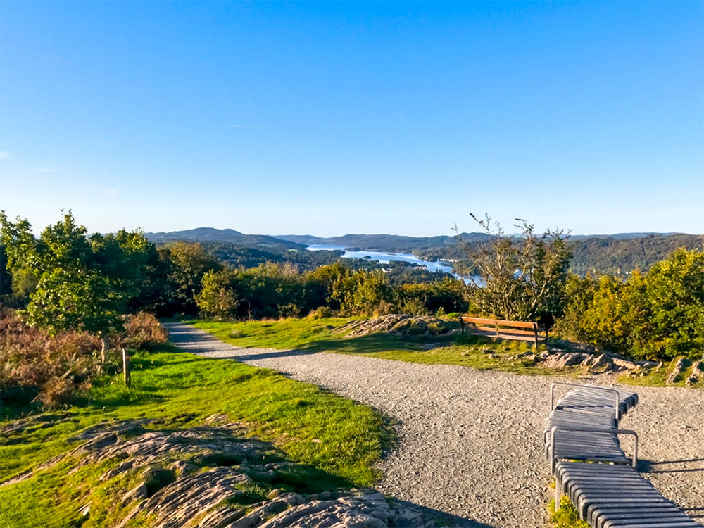 Looking south from Orrest Head summit over Lake Windermere