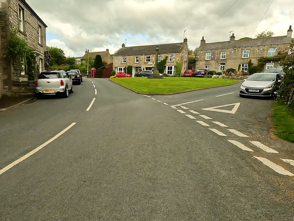 Heading back towards the market cross