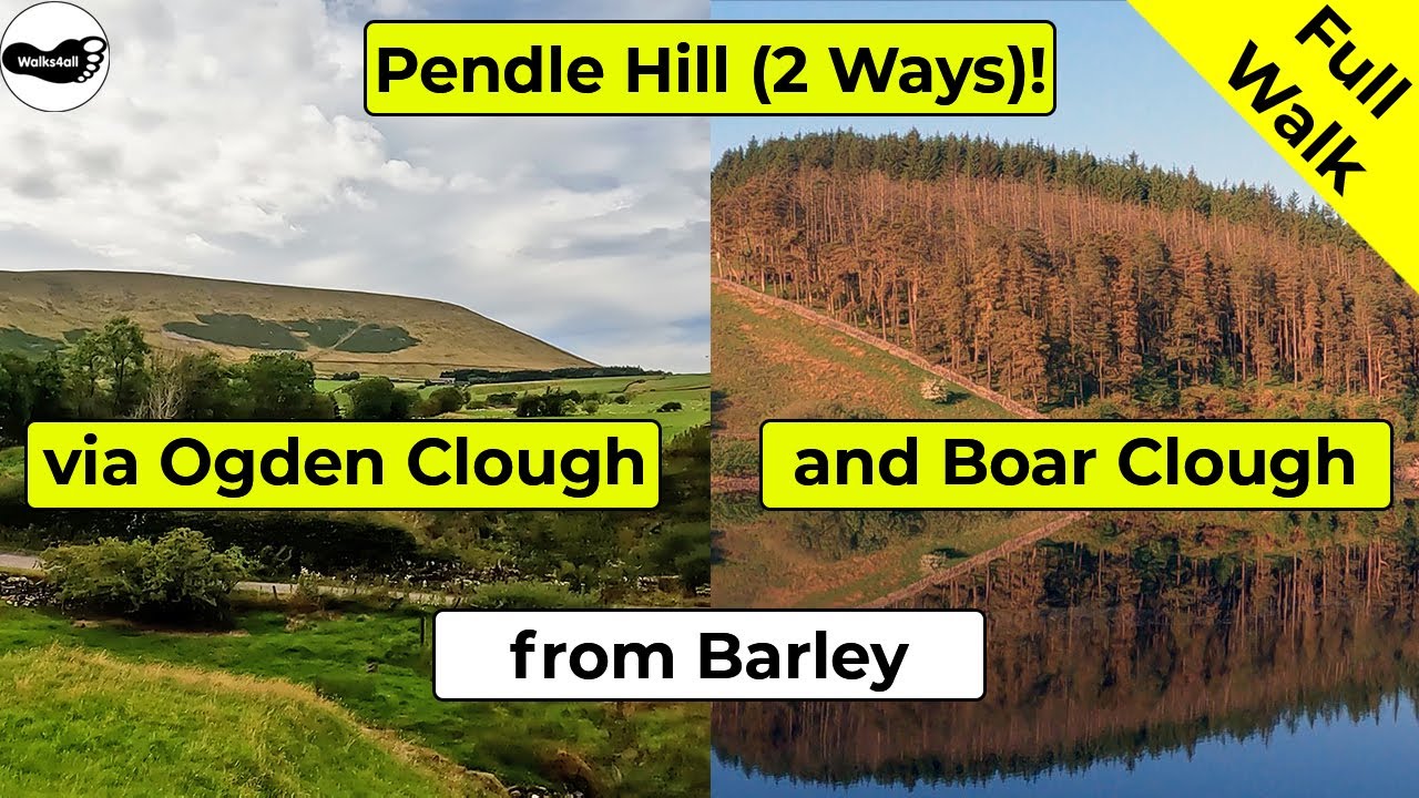 Video: Pendle Hill walk via Ogden Clough or Boar Clough from Barley