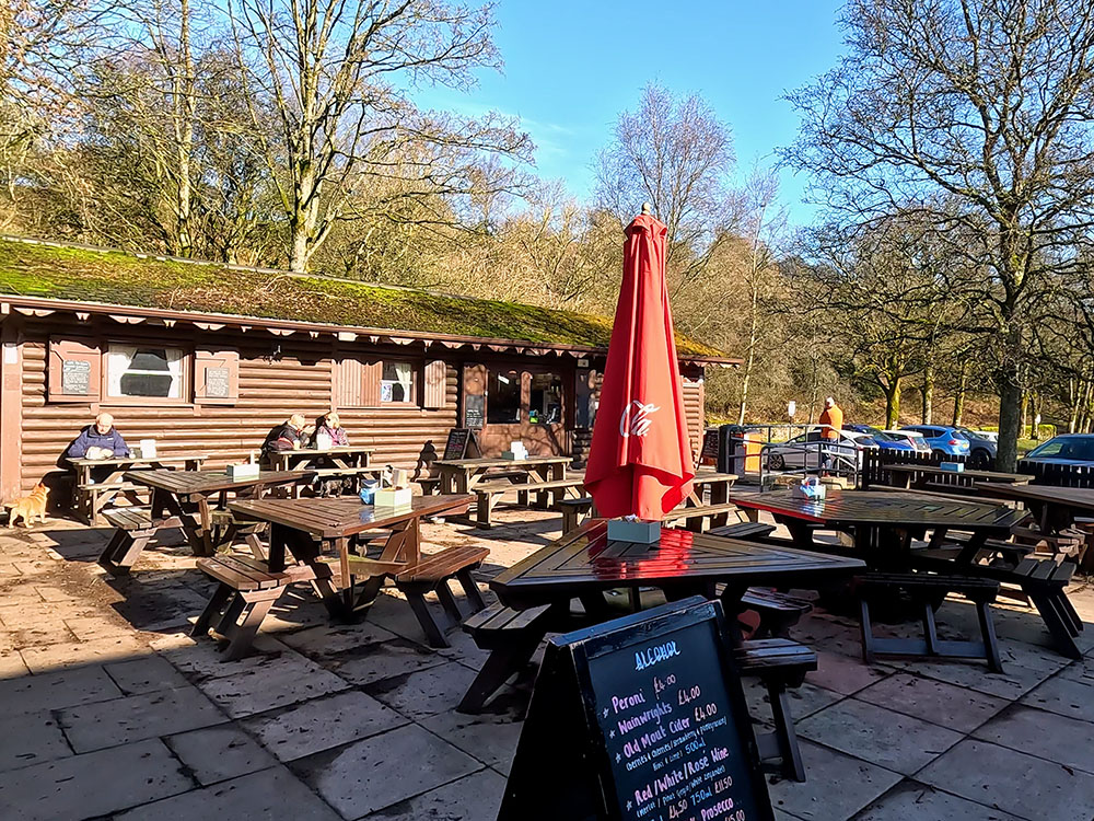 Cabin Cafe in the car park in Barley