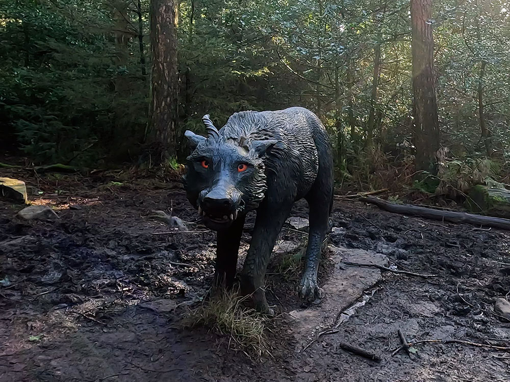 The Black Dog in the Pendle Sculpture Trail