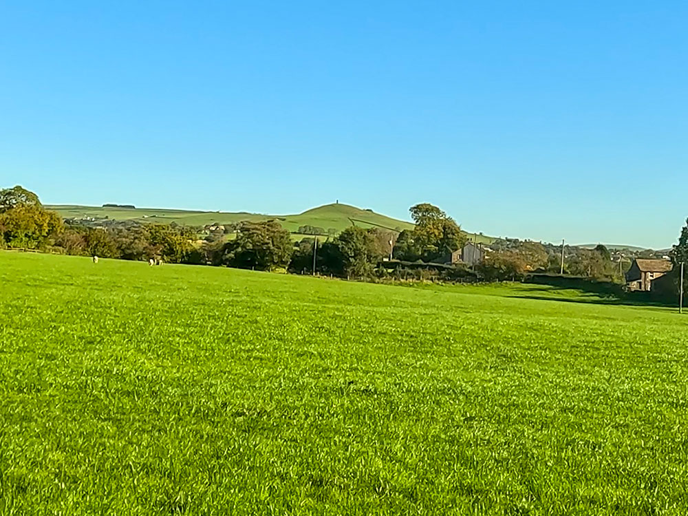 Blacko Tower over to the left on the hill