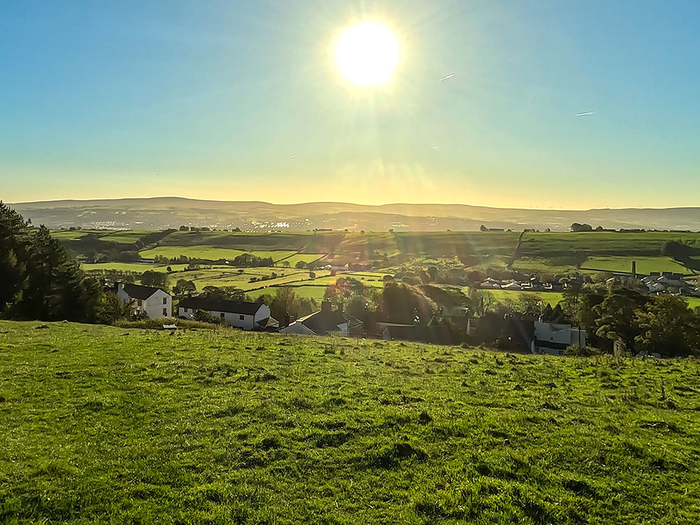 Dropping down into Newchurch in Pendle