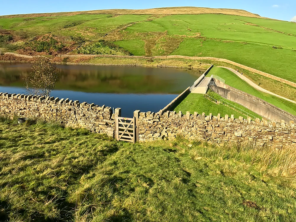 Gate to pass down to Upper Ogden Reservoir