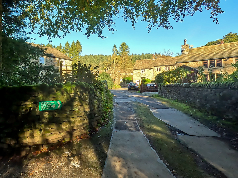 Follow the sign up the road towards Whitehough Education Centre on the Pendle Witches Walk