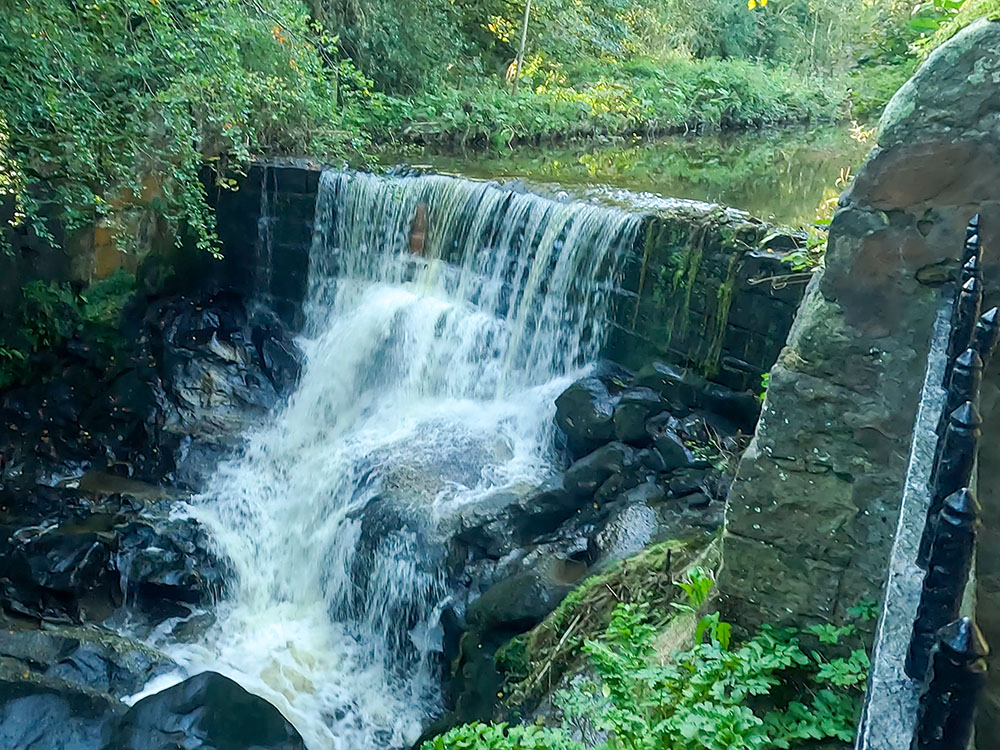 Waterfall on Pendle Water in Roughlee