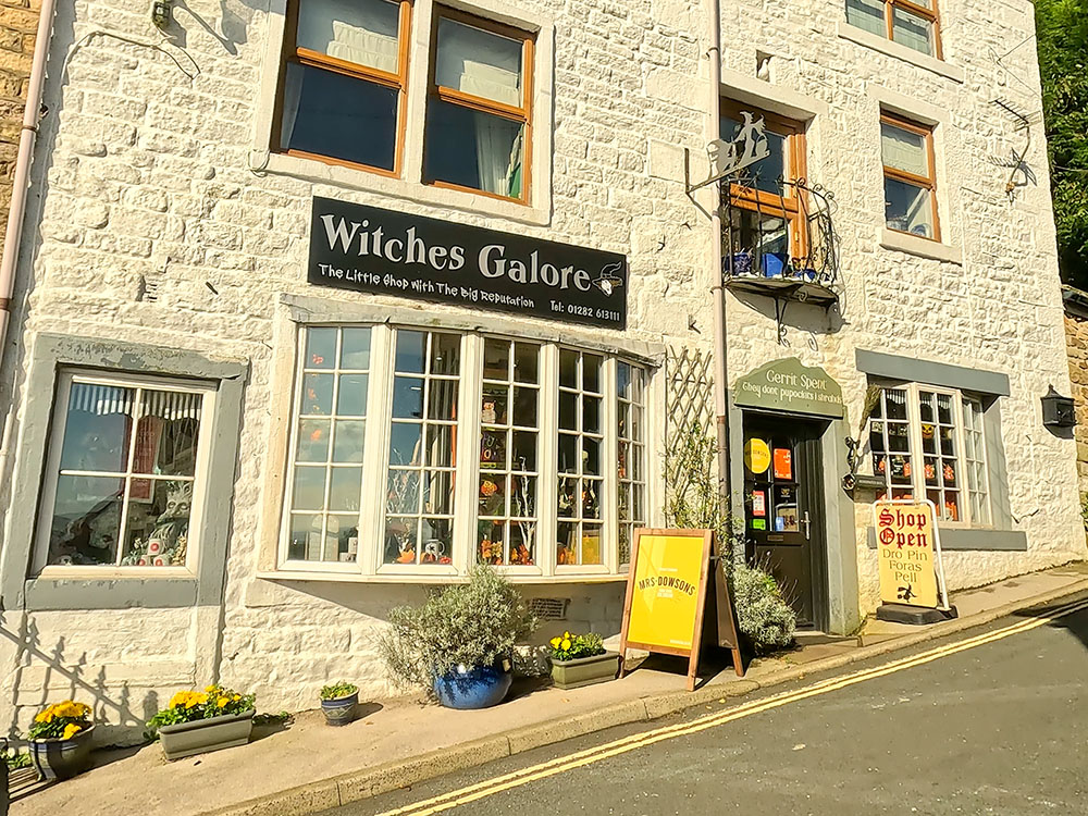 Witches Galore shop in Newchurch in Pendle