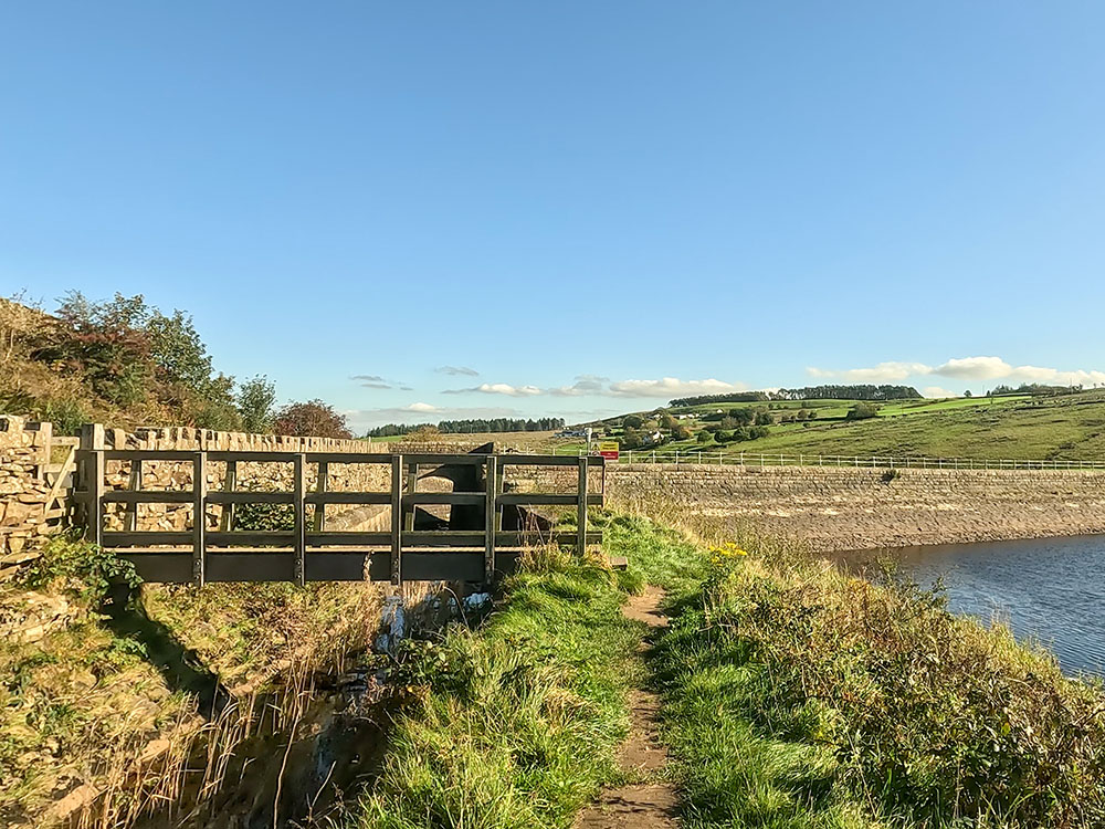 Wooden bridge to rejoin the lane