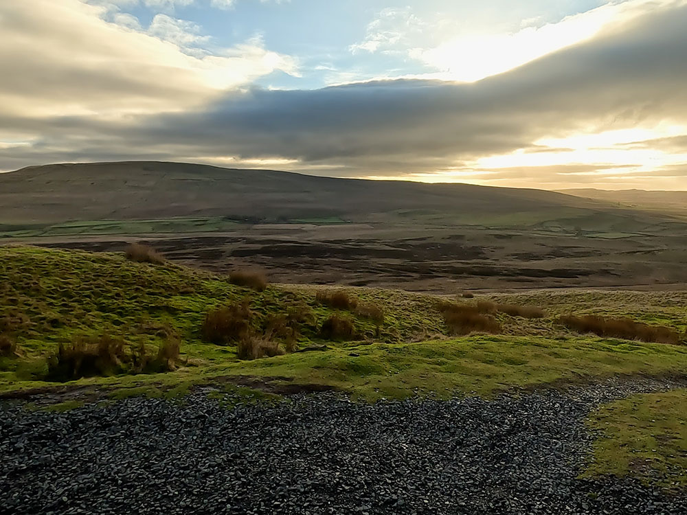 Looking across at Fountains Fell from the Pennine Way