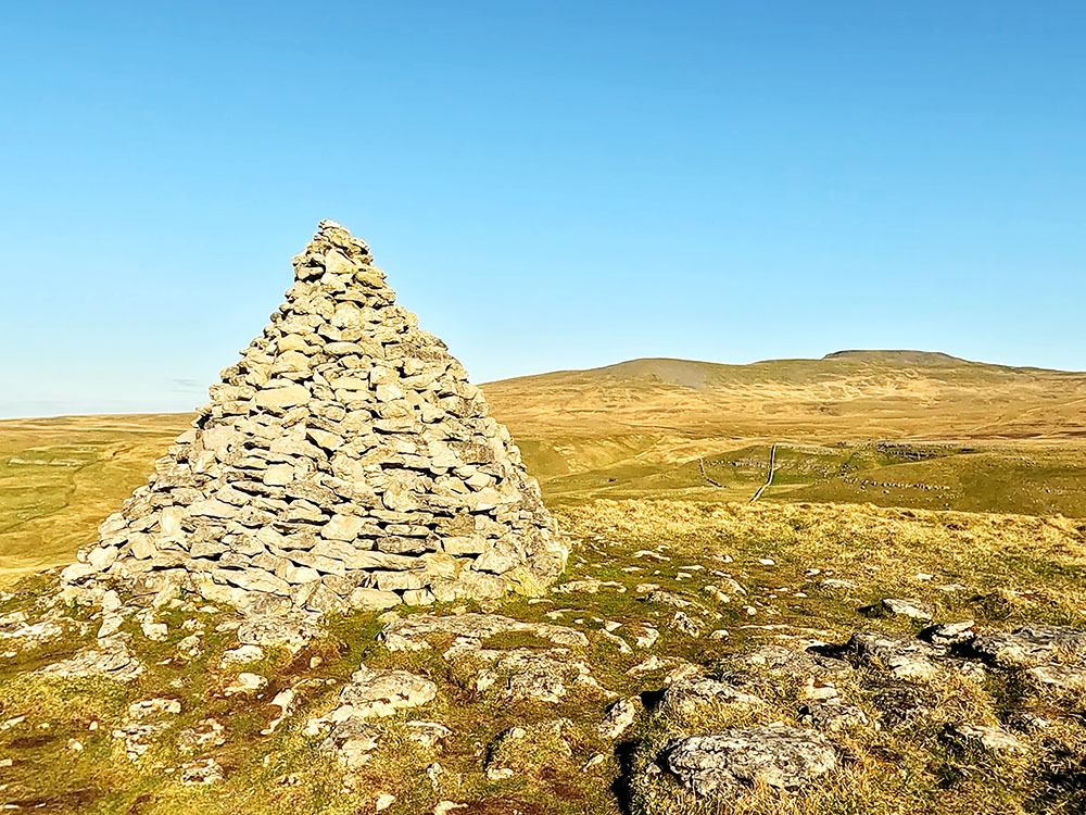 Ingleborough and Little Ingleborough from the cairn
