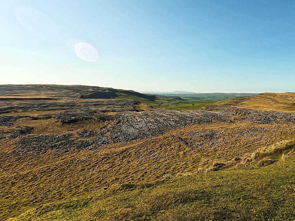 Limestone pavement above Moughton Scars