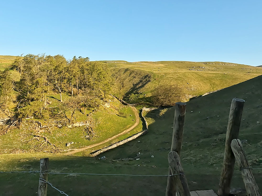 Looking across to Trow Gill from Long Lane