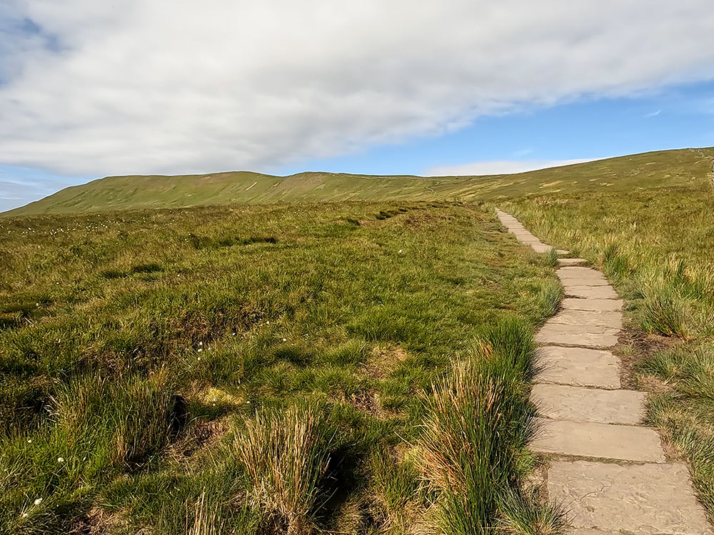 Flagged path on Whernside