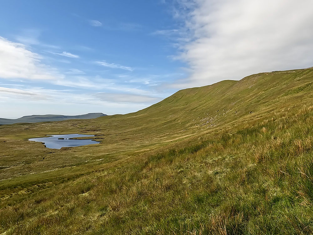 Greensett Moss Tarn, Whernside and Ingleborough