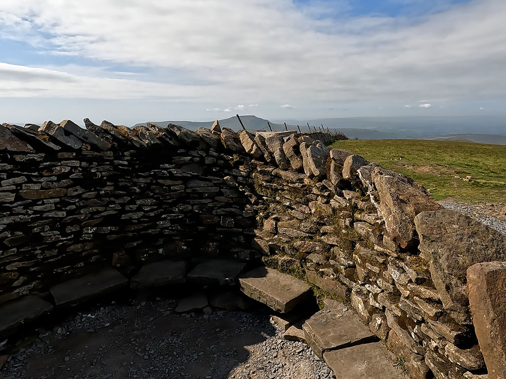 Weather shelter on the summit of Whernside