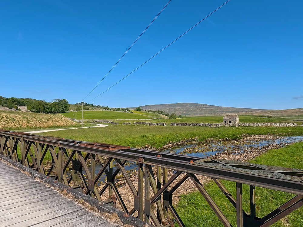 Footbridge passing over the River Ribble