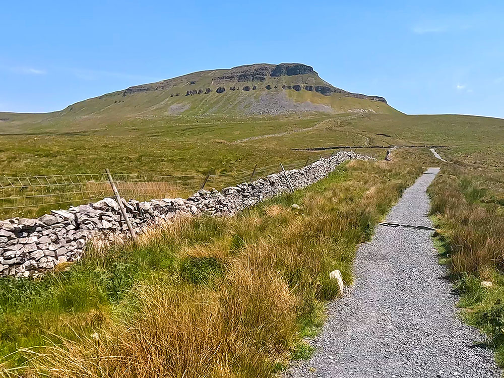 Footpath heading up towards Pen-y-ghent