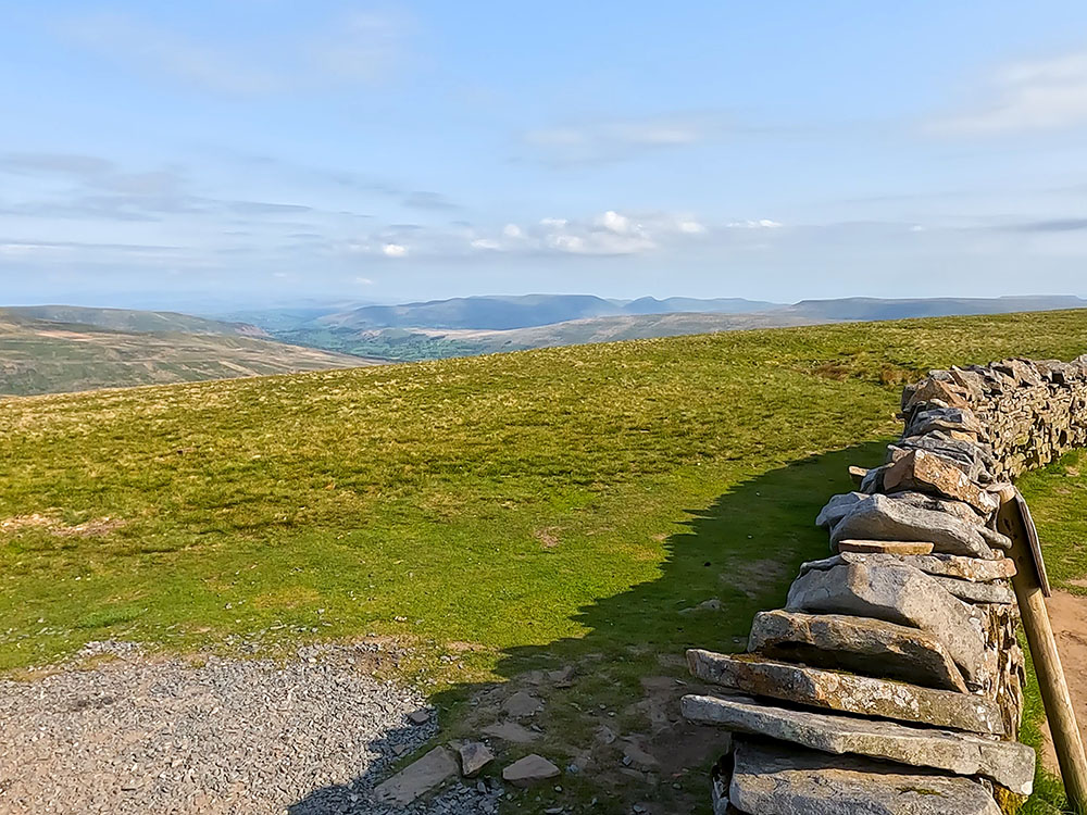Looking towards the Howgills from Whernside summit