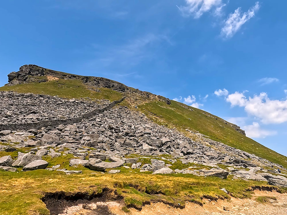 The second steep climb up towards Pen-y-ghent summit