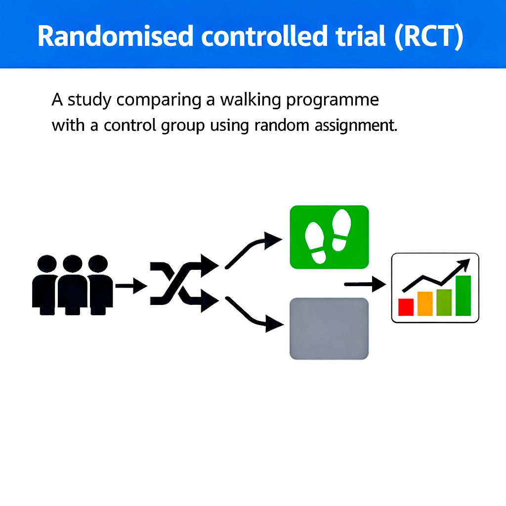 Image depicting randomised controlled trial (RCT) definition
