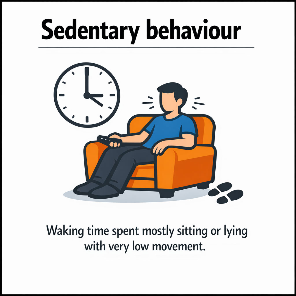 Image depicting sedentary behaviour definition