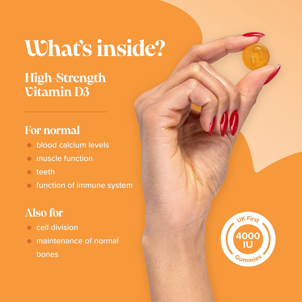Novomins Vitamin D3 Gummies 4,000 IU - benefits