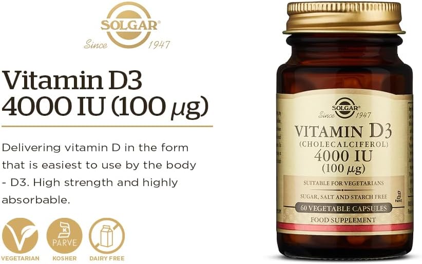 Solgar Vitamin D3 400 IU (10&mu;g) softgels - features
