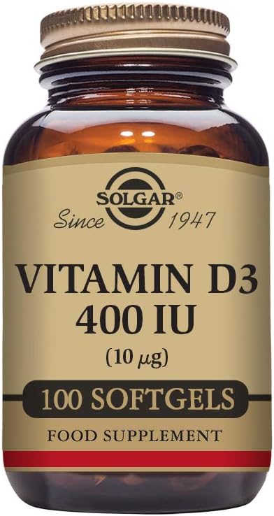 Solgar Vitamin D3 400 IU (10&mu;g) softgels