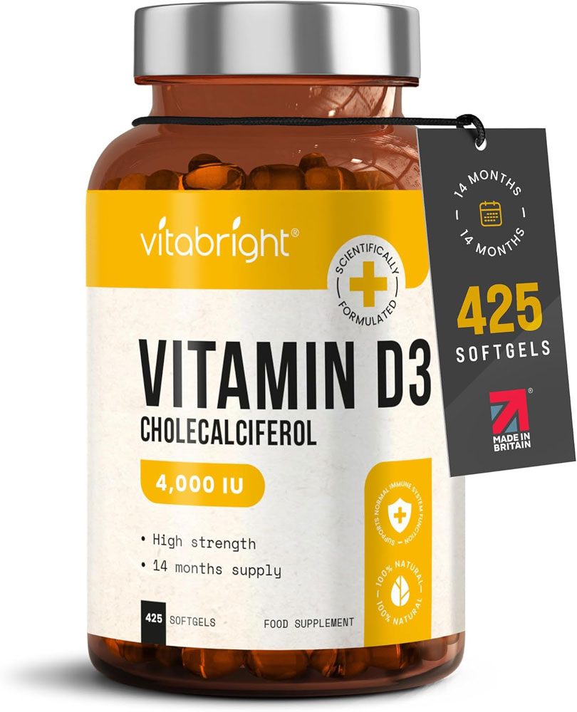 VitaBright Vitamin D3 4,000 IU softgels