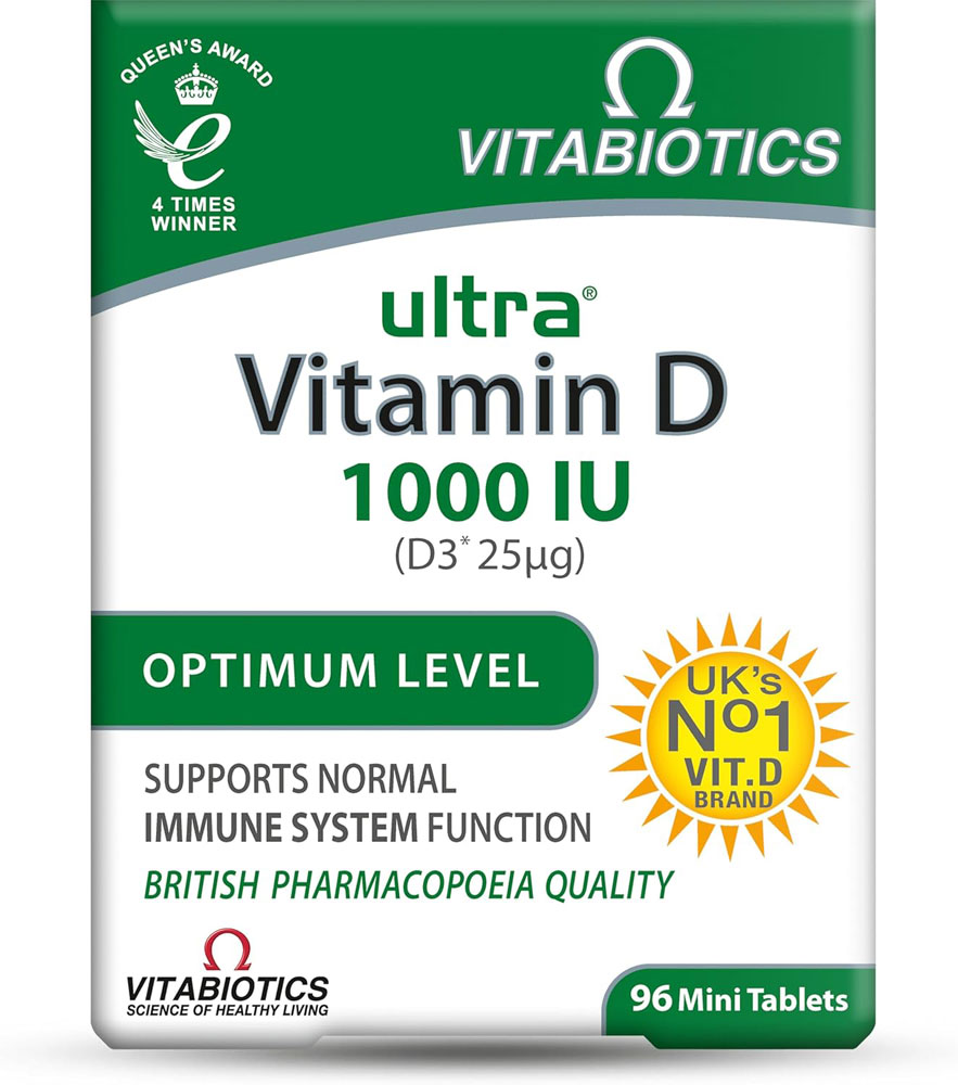 Vitabiotics Ultra Vitamin D 1,000 IU tablets (96)