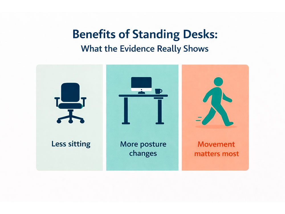 Benefits of standing desks
