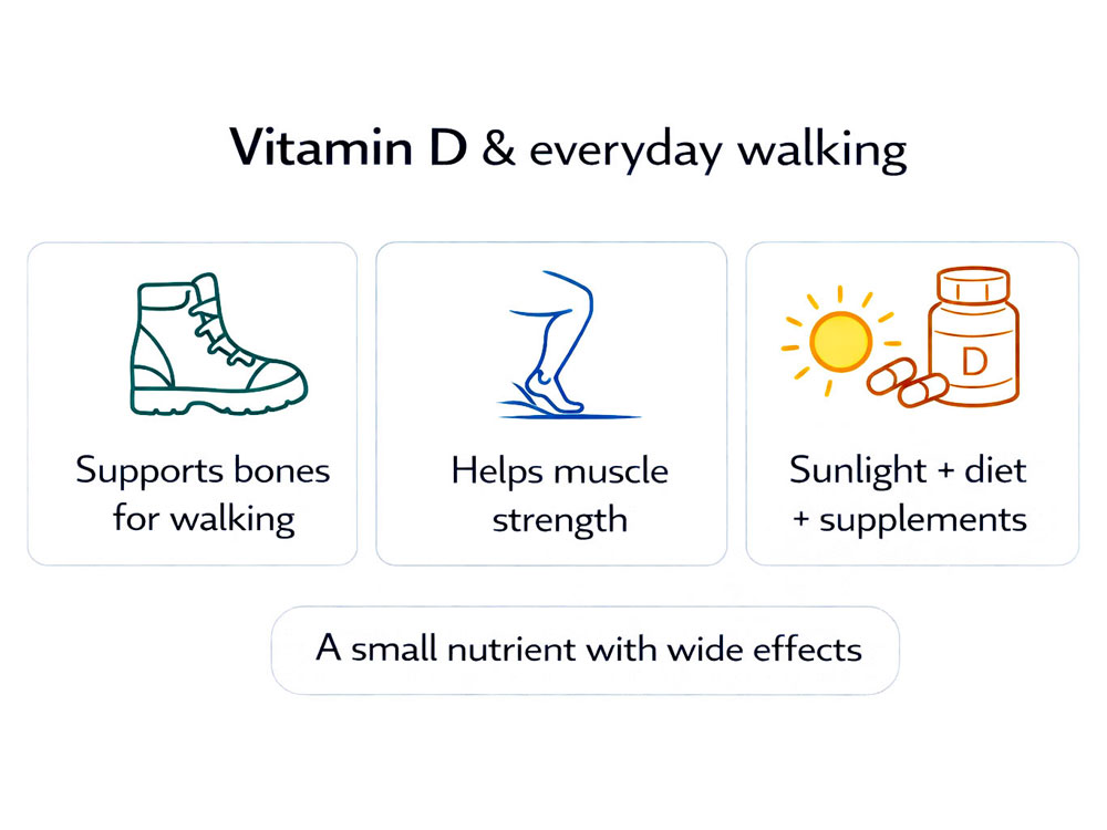 Vitamin D for walkers and hikers